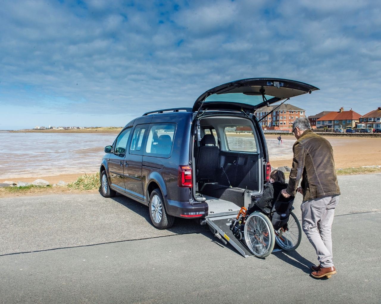 Disabled-friendly wheelchair accessible minibus